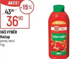 Globus VÁŠ VÝBĚR Kečup jemný, ostrý nabídka