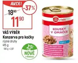 Globus VÁŠ VÝBĚR Konzerva pro kočky nabídka