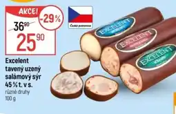 Globus Excelent tavený uzený salámový sýr 45%t.vs. nabídka