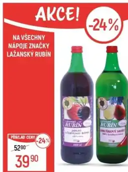 Globus Na všechny nápoje značky lažanský rubín nabídka