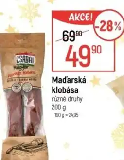 Globus Maďarská klobása nabídka