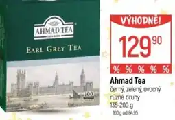 Globus Ahmad Tea černý, zelený, ovocný nabídka