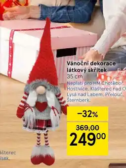Tesco Vánoční dekorace látkový skřítek nabídka