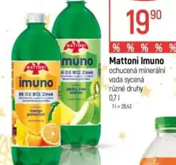 Globus Mattoni Imuno ochucená minerální voda sycená nabídka