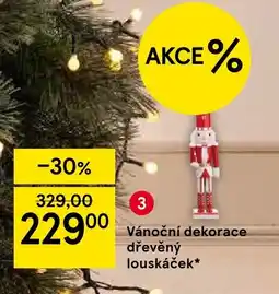 Tesco Vánoční dekorace dřevěný louskáček nabídka