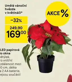 Tesco Umělá vánoční hvězda v květináči nabídka