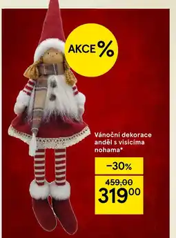 Tesco Vánoční dekorace anděl s visícíma nohama nabídka