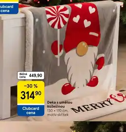 Tesco Deka s umělou kožešinou nabídka