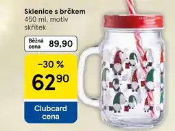 Tesco Sklenice s brčkem nabídka