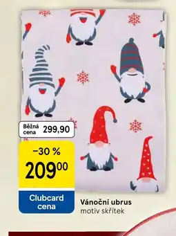 Tesco Vánoční ubrus nabídka