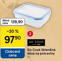 Tesco Go Cook Skleněná dóza na potraviny nabídka
