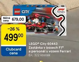Tesco LEGO® City 60443 Zastávka v boxech F1® a personál s vozem Ferrari nabídka