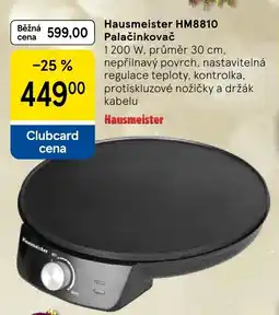 Tesco Hausmeister HM8810 Palačinkovač nabídka