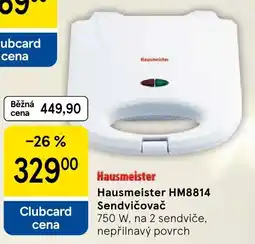 Tesco Hausmeister HM8814 Sendvičovač nabídka
