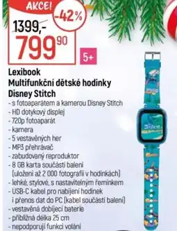 Globus Lexibook Multifunkční dětské hodinky Disney Stitch nabídka