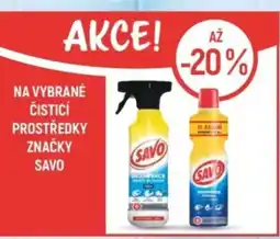 Globus Na vybrané čisticí prostředky značky Savo nabídka