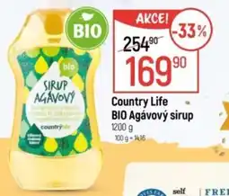 Globus Country Life BIO Agávový sirup nabídka