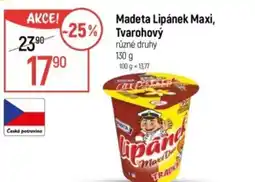 Globus Madeta Lipánek Maxi, Tvarohový nabídka
