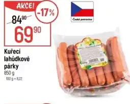 Globus Kuřecí lahůdkové párky nabídka