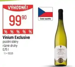 Globus Vinium Exclusive pozdní sběry nabídka
