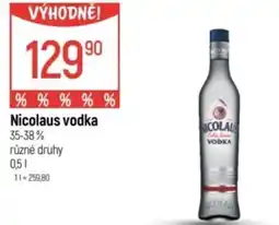 Globus Nicolaus vodka nabídka