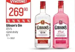 Globus Gibson's Gin nabídka