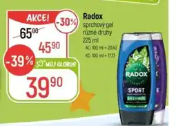Globus Radox sprchový gel nabídka
