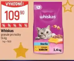Globus Whiskas granule pro kočky nabídka