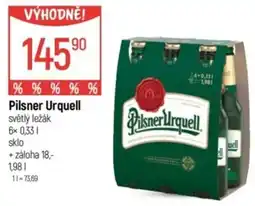 Globus Pilsner Urquell nabídka