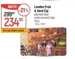 Globus London Fruit & Herb Čaj nabídka