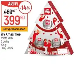 Globus Illy Xmas Tree mletá káva nabídka