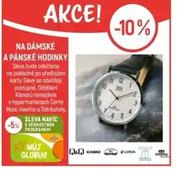 Globus Na dámské a pánské hodinky nabídka