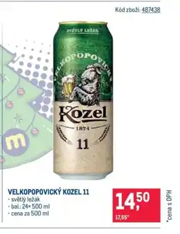 Makro Velkopopovický Kozel 11 nabídka