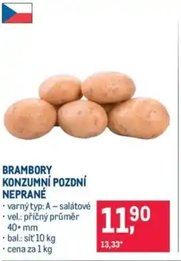 Makro Brambory konzumni pozdní neprané nabídka