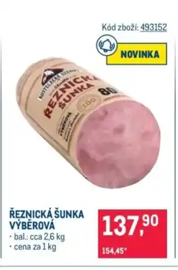 Makro Řeznická šunka výběrová nabídka