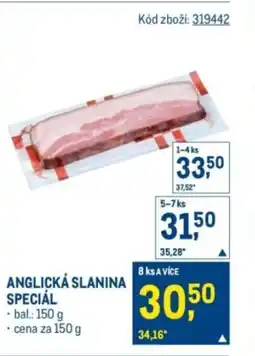 Makro Anglická slanina special nabídka
