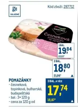 Makro Pomazánky nabídka