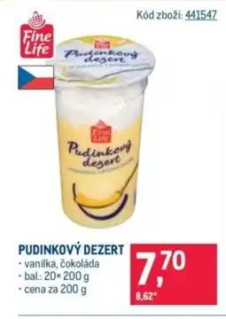Makro Fine Life Pudinkový dezert nabídka