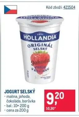 Makro HOLLANDIA Jogurt selský nabídka