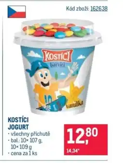 Makro Kostíci jogurt nabídka