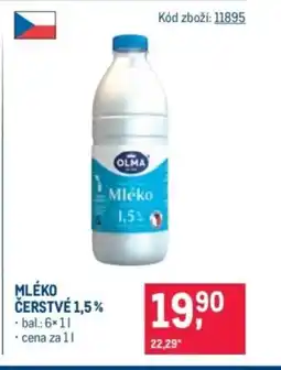 Makro OLMA Mléko čerstvé 1,5% nabídka