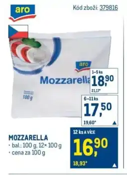 Makro Aro Mozzarella nabídka