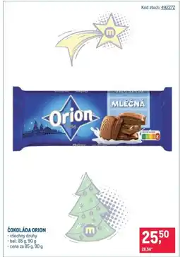 Makro Čokoláda Orion nabídka