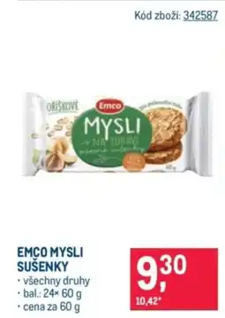 Makro Emco mysli sušenky nabídka