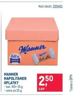 Makro Manner Napolitaner oplatky nabídka