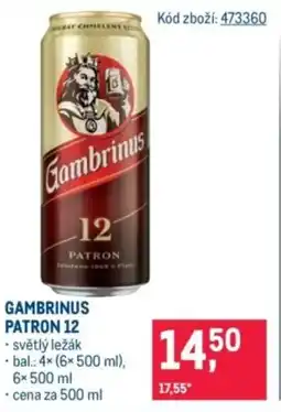 Makro Gambrinus Patron 12 nabídka