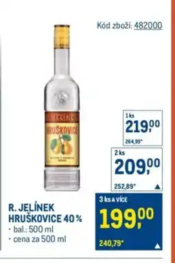 Makro R. Jelínek hruškovice 40% nabídka