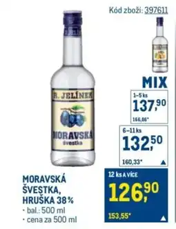 Makro Moravská švestka, hruška 38% nabídka