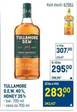 Makro Tullamore D.e.w. 40%, honey 35% nabídka