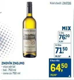 Makro Znovín Znojmo nabídka